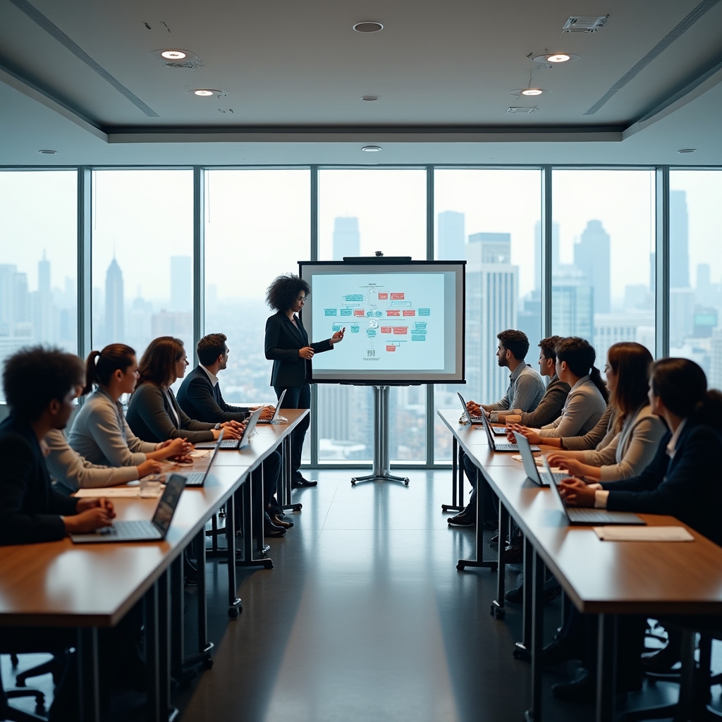 Vállalati csapat kommunikációs tréning során